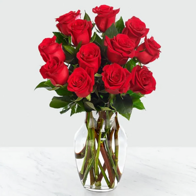 18 Red Roses Arranged
