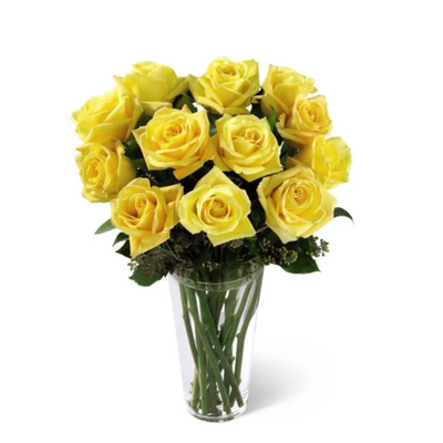 24 Yellow Roses Bouquet